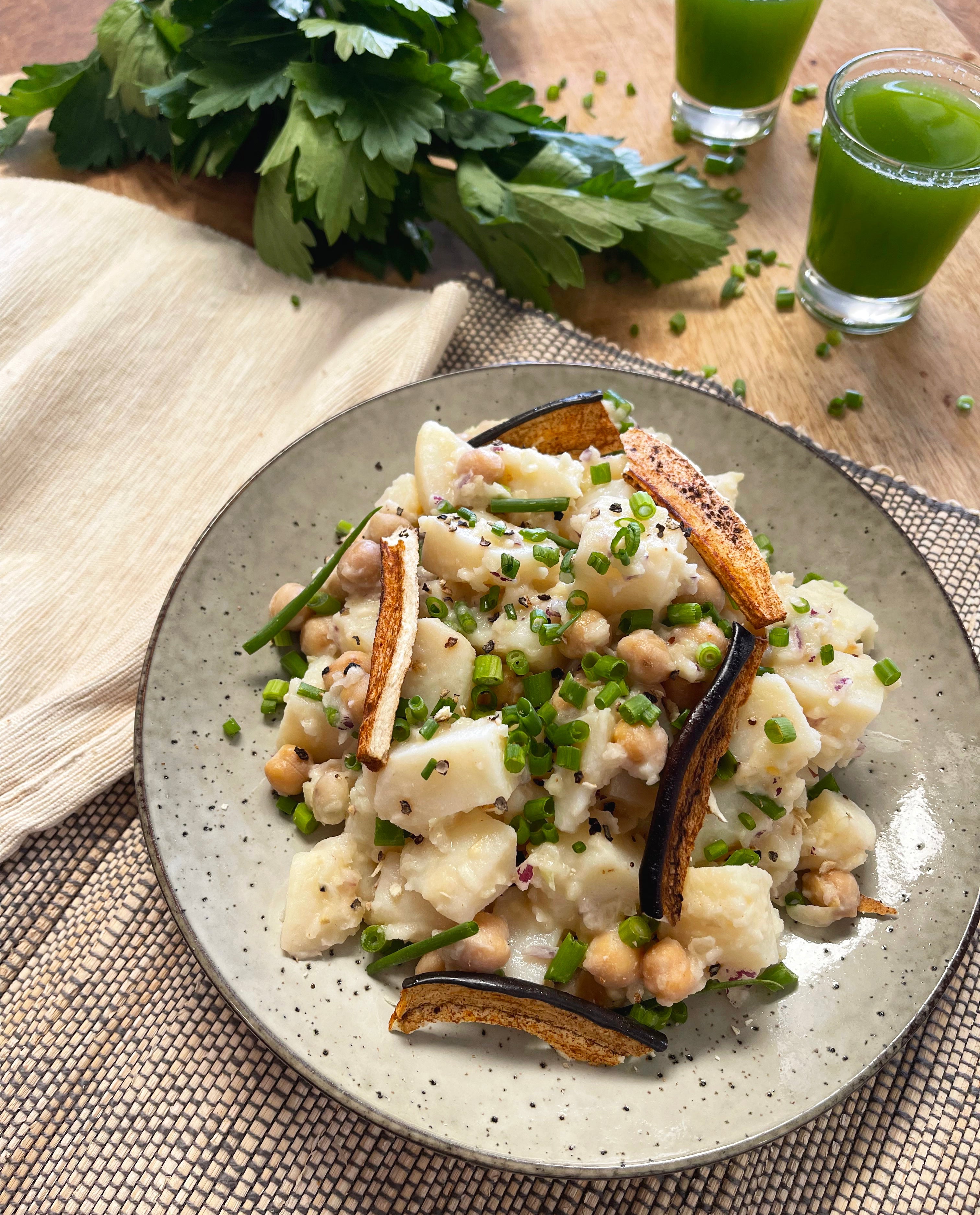 Vegan Potato Salad with Chives